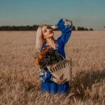 cornflower blue dress